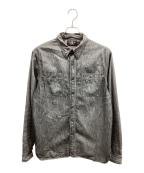 RRLダブルアールエル）の古着「BLACK DENIM WORK SHIRT ブラックデニム ワークシャツ」｜グレー