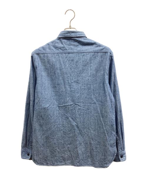 RRL（ダブルアールエル）RRL (ダブルアールエル) RRL シャンブレーシャツ ブルー サイズ:Mの古着・服飾アイテム