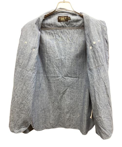 RRL（ダブルアールエル）RRL (ダブルアールエル) RRL シャンブレーシャツ ブルー サイズ:Mの古着・服飾アイテム