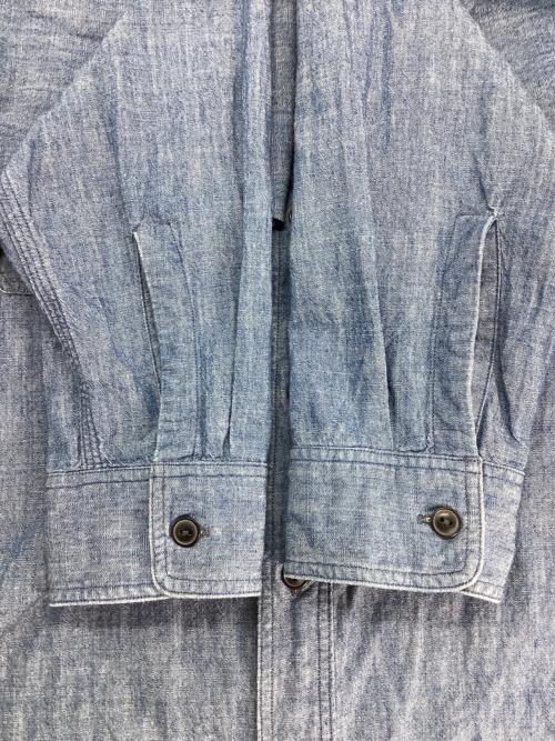 RRL（ダブルアールエル）RRL (ダブルアールエル) RRL シャンブレーシャツ ブルー サイズ:Mの古着・服飾アイテム