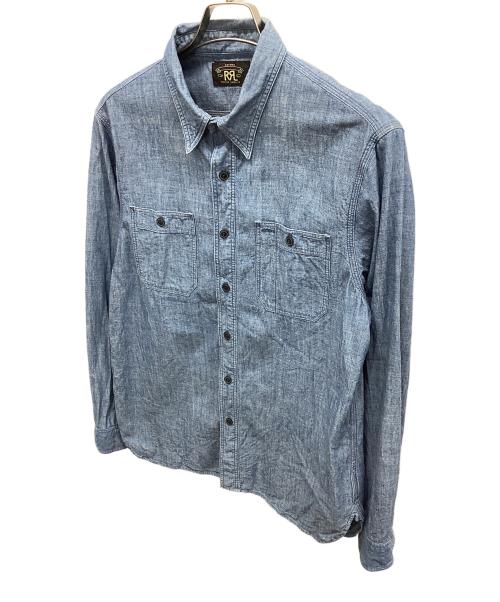 RRL（ダブルアールエル）RRL (ダブルアールエル) RRL シャンブレーシャツ ブルー サイズ:Mの古着・服飾アイテム