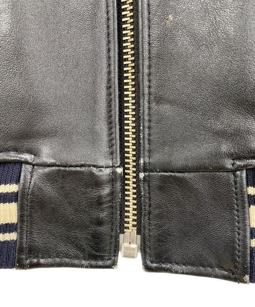 AVIREX（アヴィレックス）AVIREX (アヴィレックス) レザージャケット ブラック サイズ:Mの古着・服飾アイテム