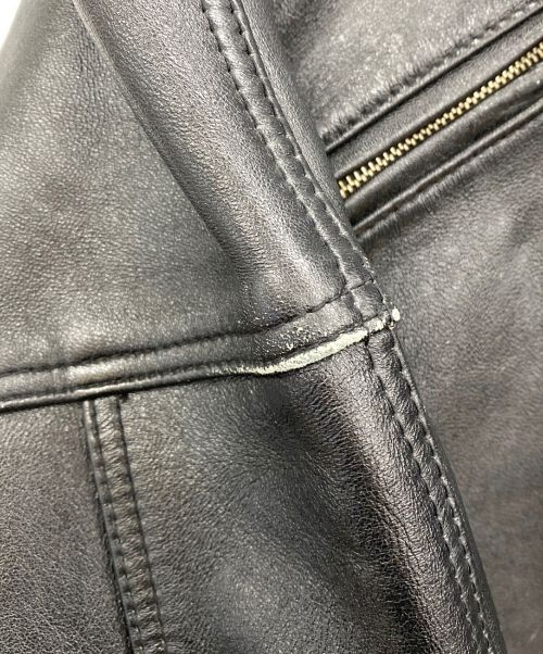 AVIREX（アヴィレックス）AVIREX (アヴィレックス) レザージャケット ブラック サイズ:Mの古着・服飾アイテム