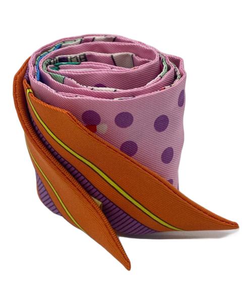 HERMES（エルメス）HERMES (エルメス) ツイリースカーフ ピンクの古着・服飾アイテム