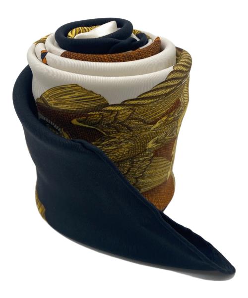 HERMES（エルメス）HERMES (エルメス) 大判スカーフ ブラックの古着・服飾アイテム