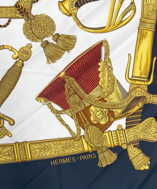 HERMES（エルメス）HERMES (エルメス) 大判スカーフ ブラックの古着・服飾アイテム