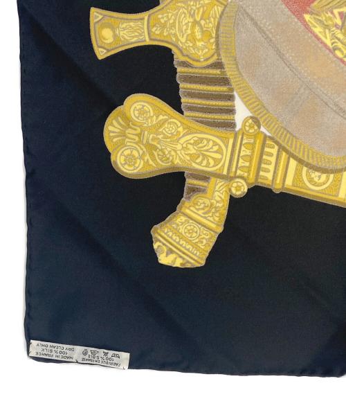 HERMES（エルメス）HERMES (エルメス) 大判スカーフ ブラックの古着・服飾アイテム