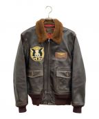 BUZZ RICKSON'Sバズリクソンズ）の古着「フライトジャケット Type M-422A “H. & L. BLOCK VP-44 “BLACK CATS” PATCH”」｜ブラウン