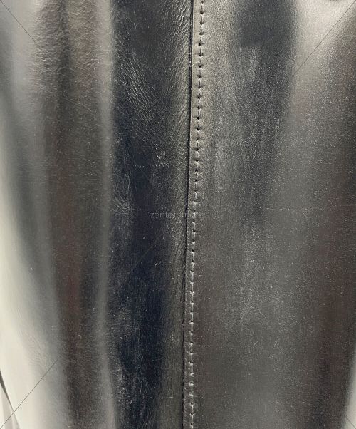 ESTNATION（エストネーション）ESTNATION (エストネーション) CROOTS (クルーツ) レザートートバッグ ブラックの古着・服飾アイテム