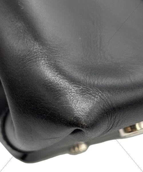 ESTNATION（エストネーション）ESTNATION (エストネーション) CROOTS (クルーツ) レザートートバッグ ブラックの古着・服飾アイテム