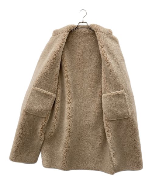 VLAB（ヴィラボ）VLAB (ヴィラボ) ウーリーボアコート ベージュ サイズ:42の古着・服飾アイテム