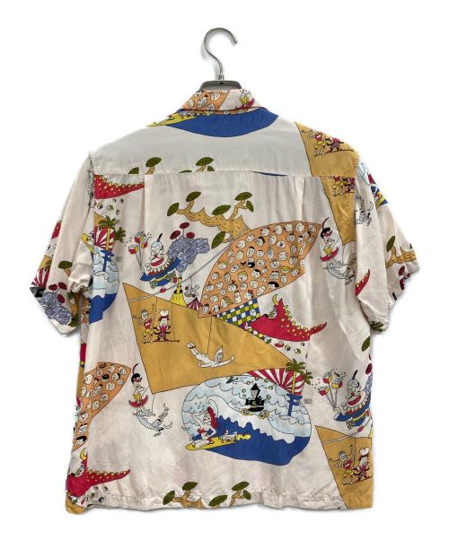 KEONI OF HAWAII（ケオニオブハワイ）KEONI OF HAWAII (ケオニオブハワイ) アロハシャツ ベージュ サイズ:Sの古着・服飾アイテム