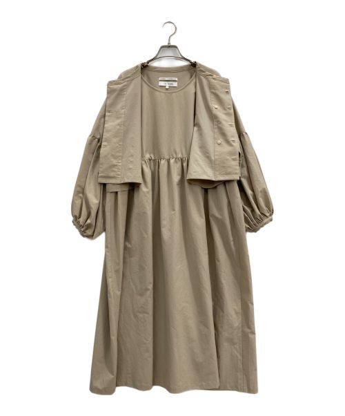 F/CE.（エフシーイー）F/CE. (エフシーイー) シャツワンピース ベージュ サイズ:Fの古着・服飾アイテム