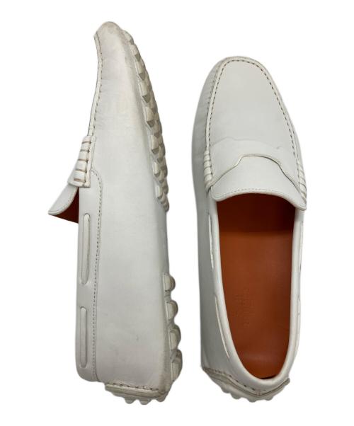 HERMES（エルメス）HERMES (エルメス) ドライビングシューズ ホワイト サイズ:42の古着・服飾アイテム
