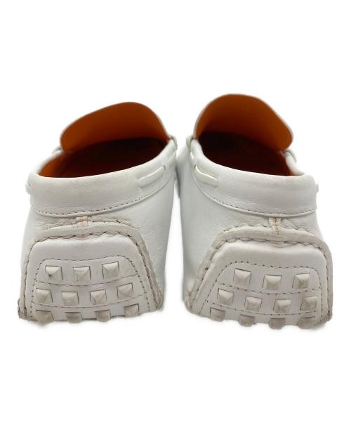 HERMES（エルメス）HERMES (エルメス) ドライビングシューズ ホワイト サイズ:42の古着・服飾アイテム