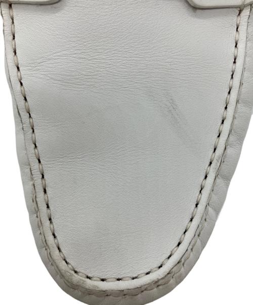 HERMES（エルメス）HERMES (エルメス) ドライビングシューズ ホワイト サイズ:42の古着・服飾アイテム