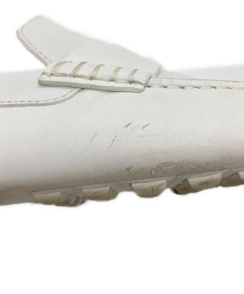 HERMES（エルメス）HERMES (エルメス) ドライビングシューズ ホワイト サイズ:42の古着・服飾アイテム