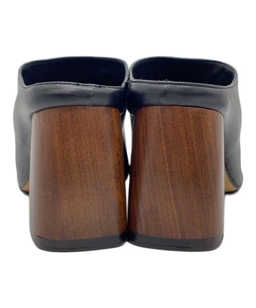 INSCRIRE（アンスクリア）INSCRIRE (アンスクリア) レザーサンダル ブラック サイズ:36の古着・服飾アイテム