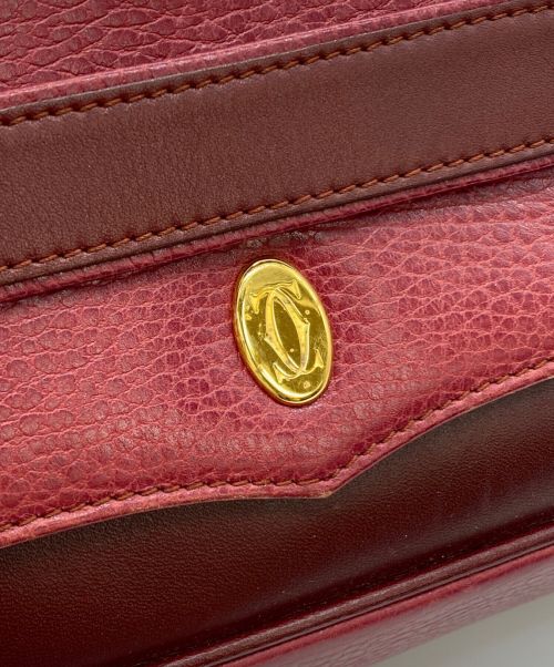 Cartier（カルティエ）Cartier (カルティエ) クラッチバッグ レッドの古着・服飾アイテム
