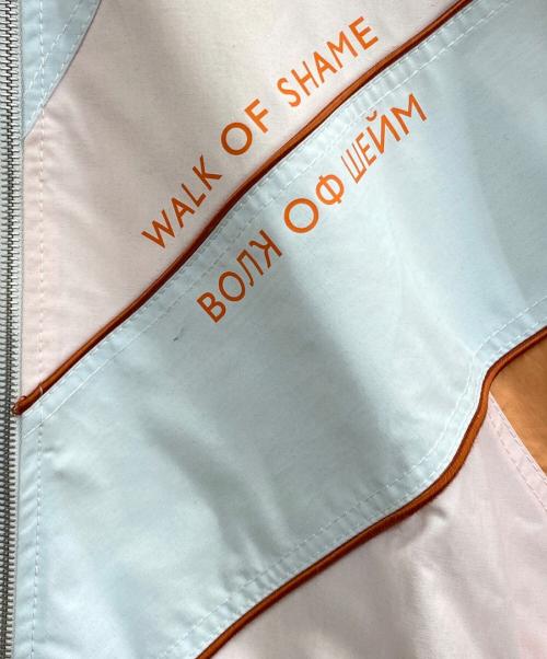 Walk Of Shame（ウォーク オブ シェイム）Walk Of Shame (ウォーク オブ シェイム) ブルゾン ピンク×スカイブルー×オレンジ サイズ:48の古着・服飾アイテム