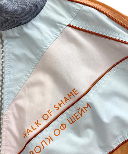 Walk Of Shame（ウォーク オブ シェイム）Walk Of Shame (ウォーク オブ シェイム) ブルゾン ピンク×スカイブルー×オレンジ サイズ:48の古着・服飾アイテム