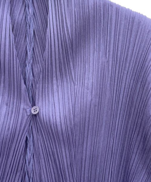 PLEATS PLEASE（プリーツプリーズ）PLEATS PLEASE (プリーツプリーズ) カーディガン パープル サイズ:3の古着・服飾アイテム
