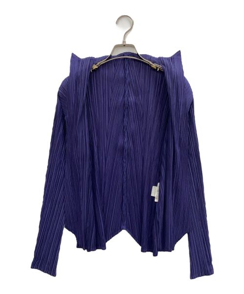 PLEATS PLEASE（プリーツプリーズ）PLEATS PLEASE (プリーツプリーズ) カーディガン パープル サイズ:3の古着・服飾アイテム