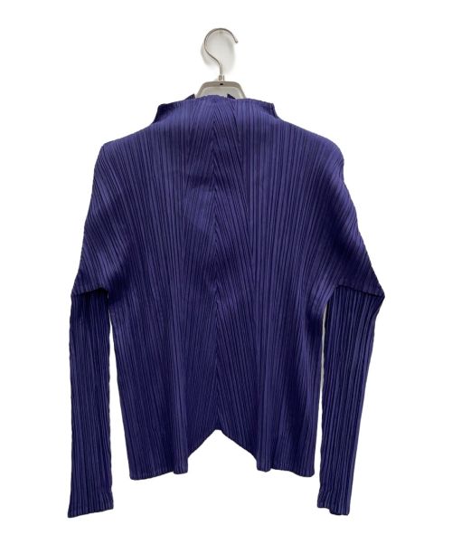 PLEATS PLEASE（プリーツプリーズ）PLEATS PLEASE (プリーツプリーズ) カーディガン パープル サイズ:3の古着・服飾アイテム