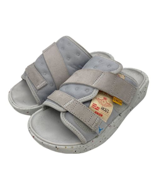 NIKE（ナイキ）NIKE (ナイキ) UNION (ユニオン) JORDAN CRATER SLIDE SP（ジョーダン クレーター スライド スペシャル） グレー サイズ:25の古着・服飾アイテム