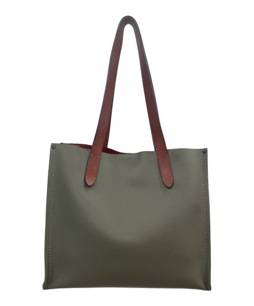 COACH（コーチ）COACH (コーチ) ショルダーバッグ グリーン×ブラウンの古着・服飾アイテム