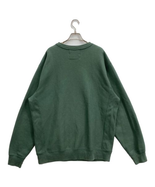 MISTER GREEN（ミスターグリーン）MISTER GREEN (ミスターグリーン) クルーネックスウェット グリーン サイズ:XLの古着・服飾アイテム