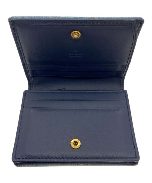 GUCCI（グッチ）GUCCI (グッチ) 2つ折り財布 インディゴの古着・服飾アイテム
