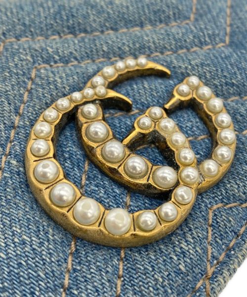 GUCCI（グッチ）GUCCI (グッチ) 2つ折り財布 インディゴの古着・服飾アイテム