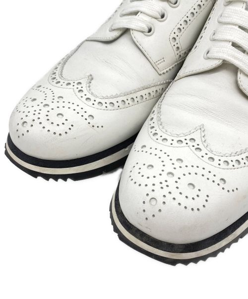 PRADA（プラダ）PRADA (プラダ) ウィングチップシューズ ホワイト サイズ:7の古着・服飾アイテム