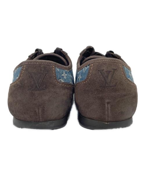 LOUIS VUITTON（ルイ ヴィトン）LOUIS VUITTON (ルイ ヴィトン) ローカットスニーカー ブラウン×インディゴ サイズ:7の古着・服飾アイテム
