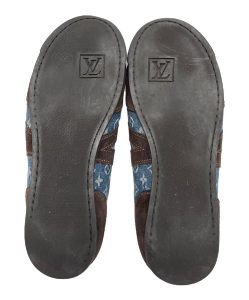 LOUIS VUITTON（ルイ ヴィトン）LOUIS VUITTON (ルイ ヴィトン) ローカットスニーカー ブラウン×インディゴ サイズ:7の古着・服飾アイテム