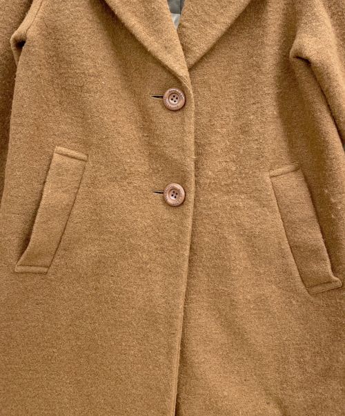 BLUE LABEL CRESTBRIDGE（ブルーレーベルクレストブリッジ）BLUE LABEL CRESTBRIDGE (ブルーレーベルクレストブリッジ) ウールコート ブラウン サイズ:38の古着・服飾アイテム