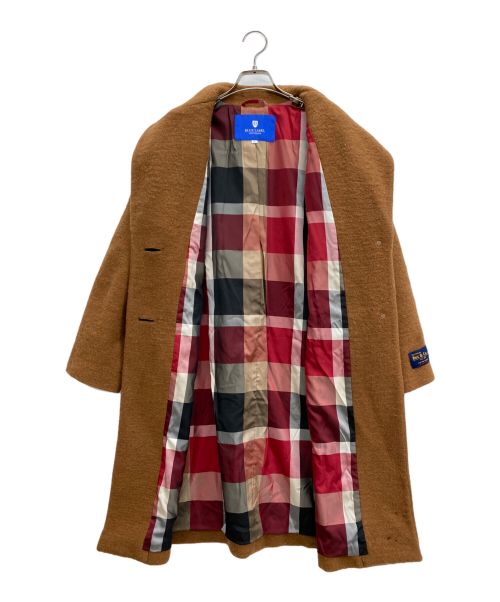 BLUE LABEL CRESTBRIDGE（ブルーレーベルクレストブリッジ）BLUE LABEL CRESTBRIDGE (ブルーレーベルクレストブリッジ) ウールコート ブラウン サイズ:38の古着・服飾アイテム