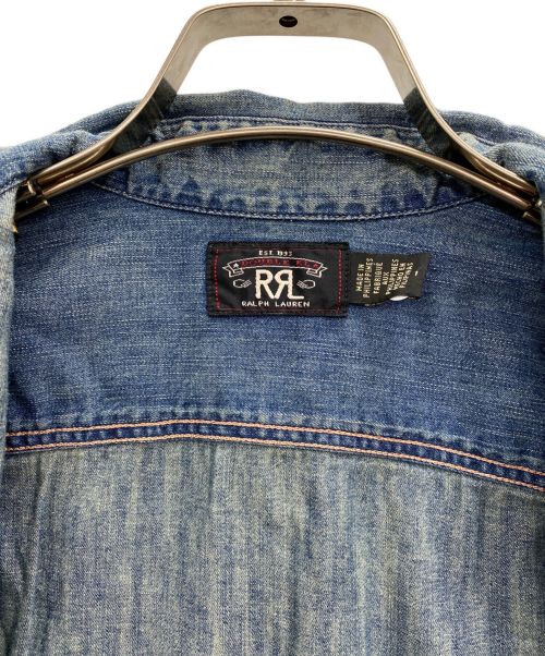 RRL（ダブルアールエル）RRL (ダブルアールエル) コットンデニムワークシャツ インディゴ サイズ:1の古着・服飾アイテム