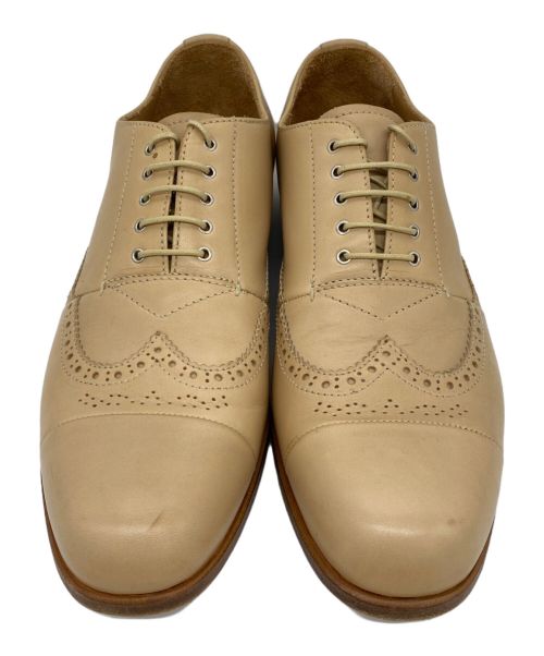 PRADA（プラダ）PRADA (プラダ) ウィングチップシューズ ベージュ サイズ:5 1/2の古着・服飾アイテム