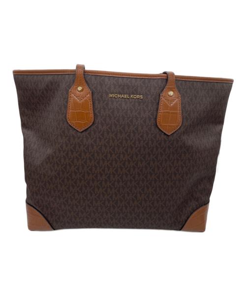 MICHAEL KORS（マイケル・コース）MICHAEL KORS (マイケル・コース) トートバッグ ブラウンの古着・服飾アイテム