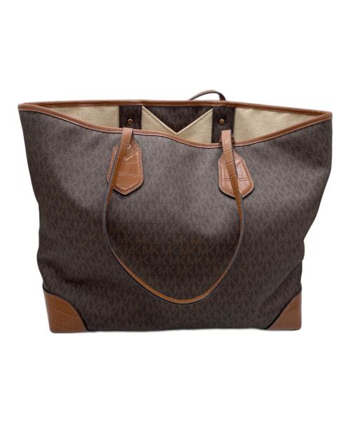MICHAEL KORS（マイケル・コース）MICHAEL KORS (マイケル・コース) トートバッグ ブラウンの古着・服飾アイテム