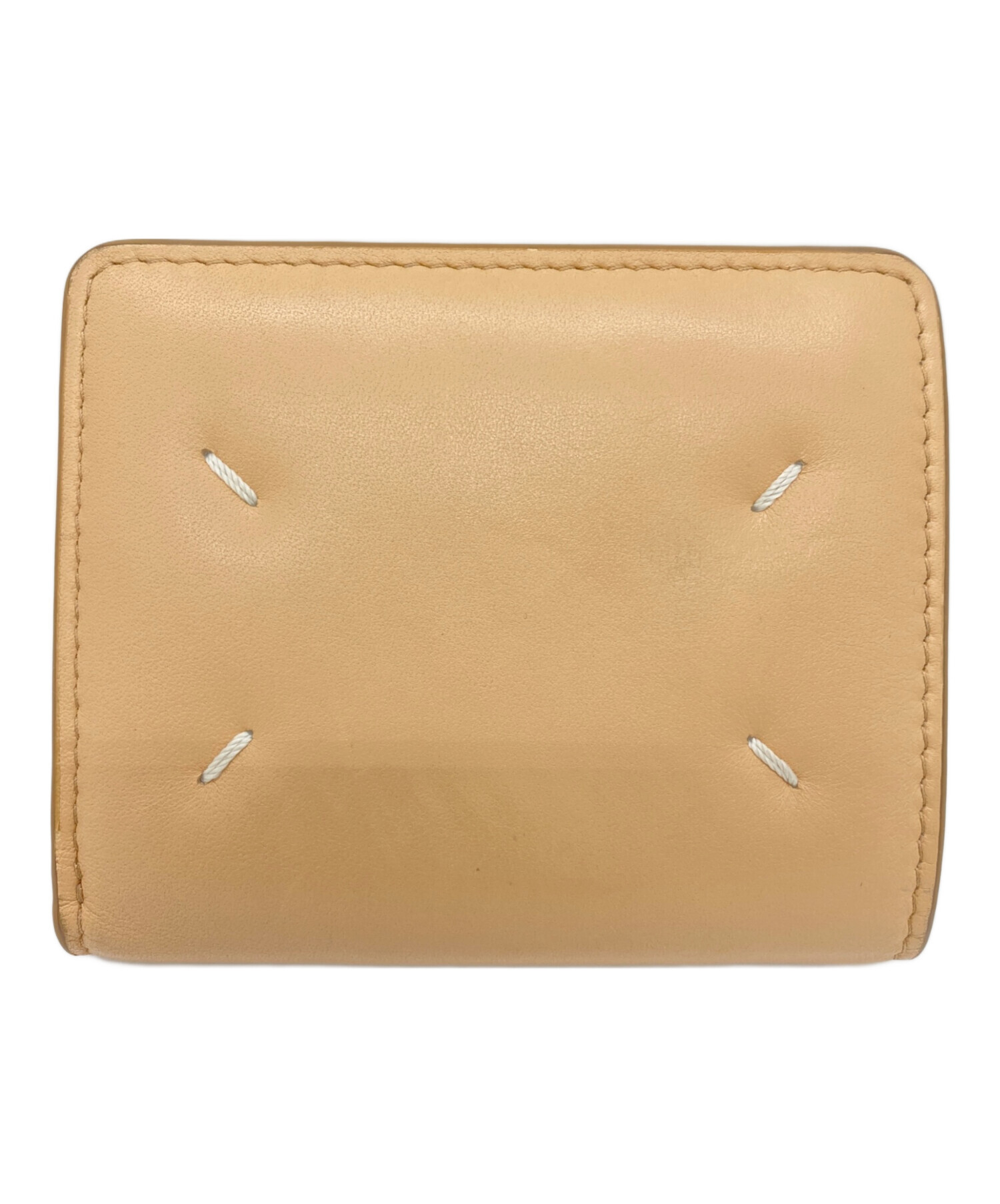 メゾンマルジェラ 二つ折り財布 ベージュ