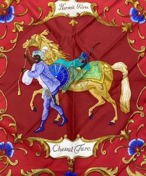 HERMES（エルメス）HERMES (エルメス) シルクスカーフ レッドの古着・服飾アイテム