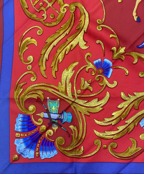 HERMES（エルメス）HERMES (エルメス) シルクスカーフ レッドの古着・服飾アイテム