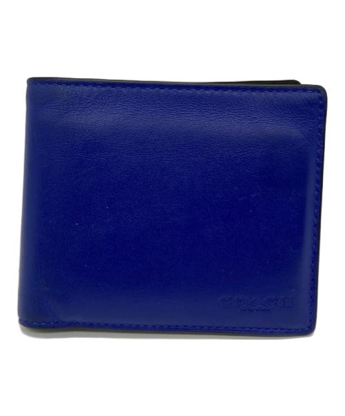COACH（コーチ）COACH (コーチ) 2つ折り札入れ ブルーの古着・服飾アイテム