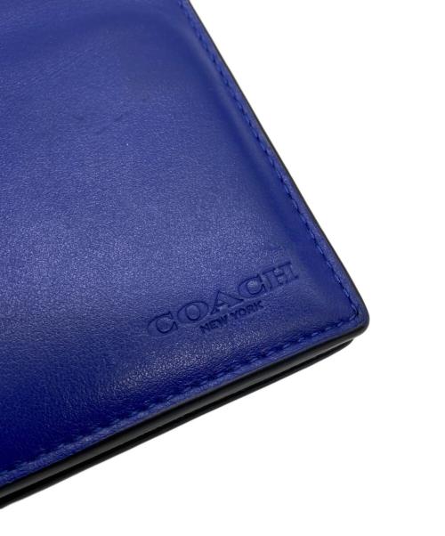 COACH（コーチ）COACH (コーチ) 2つ折り札入れ ブルーの古着・服飾アイテム