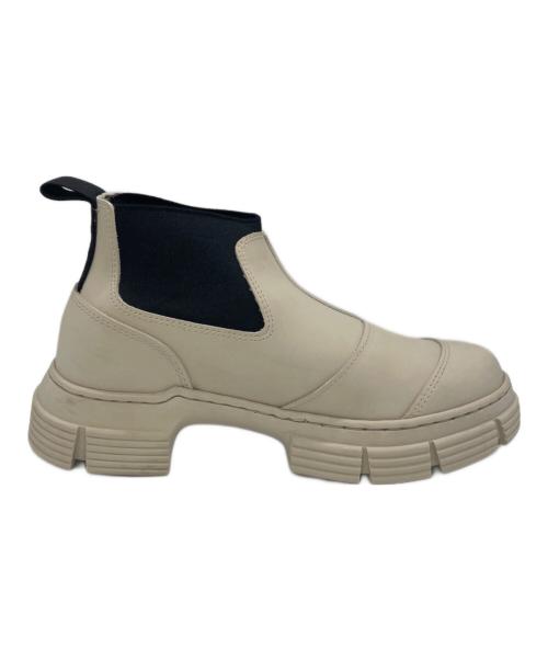 GANNI（ガニー）GANNI (ガニー) ショートブーツ アイボリー サイズ:35の古着・服飾アイテム