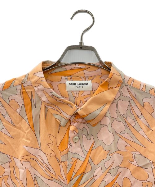 Saint Laurent Paris（サンローランパリ）Saint Laurent Paris (サンローランパリ) 半袖シャツ オレンジ サイズ:42の古着・服飾アイテム