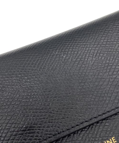 CELINE（セリーヌ）CELINE (セリーヌ) スモール トリフォールドウォレット ブラックの古着・服飾アイテム